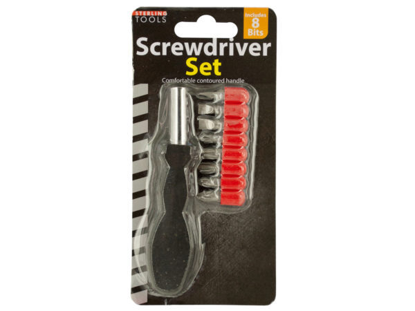 Case of 24 - Screwdriver Set with 8 Bits