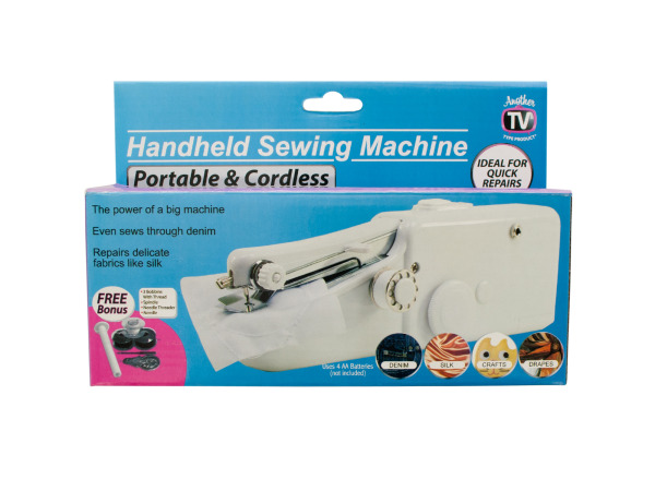Case of 2 - Handheld Battery Operated Sewing Machine