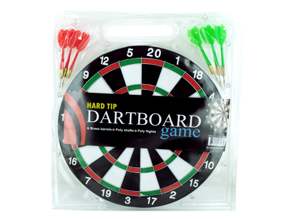 Case of 6 - Dartboard Game with Hard Tip Darts