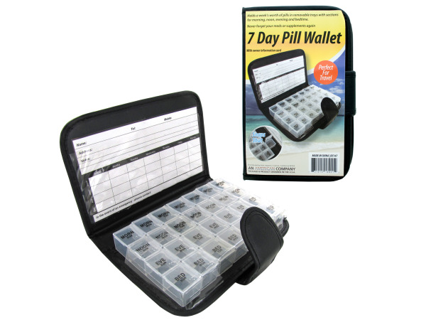 Case of 6 - 7 Day Pill Wallet