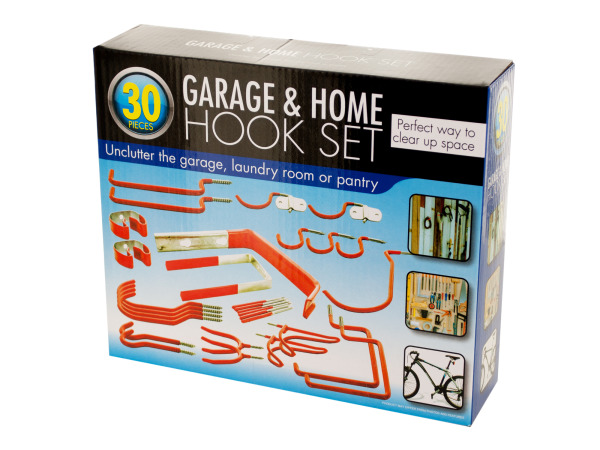 Case of 1 - Assorted Garage & Home Hook Set