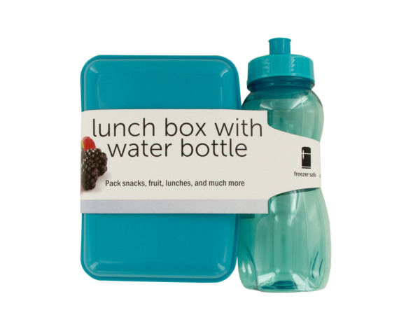 Case of 4 - Lunch Box with 20 oz. Water Bottle