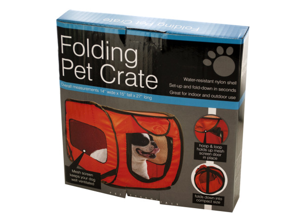 Case of 1 - Folding Pet Crate