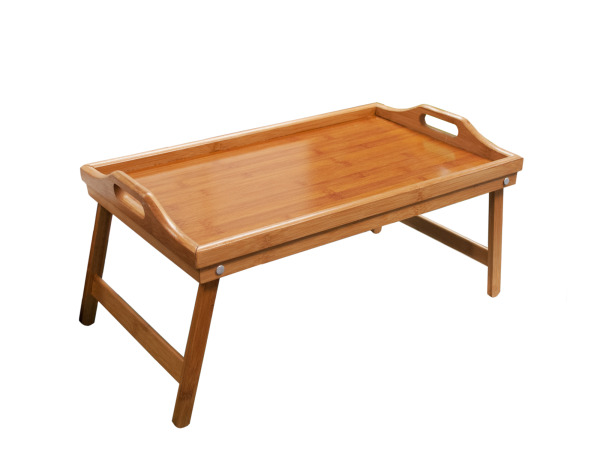 Case of 1 - Bamboo Bed Tray with Folding Legs