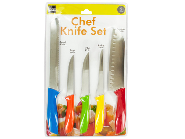 Case of 1 - Colorful Chef Knife Set