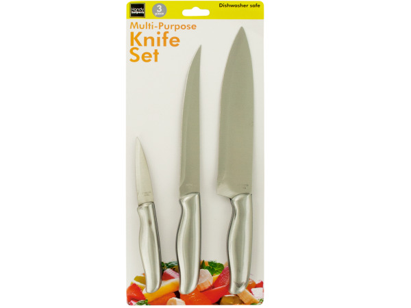 Case of 1 - Multi-Purpose Stainless Steel Knife Set