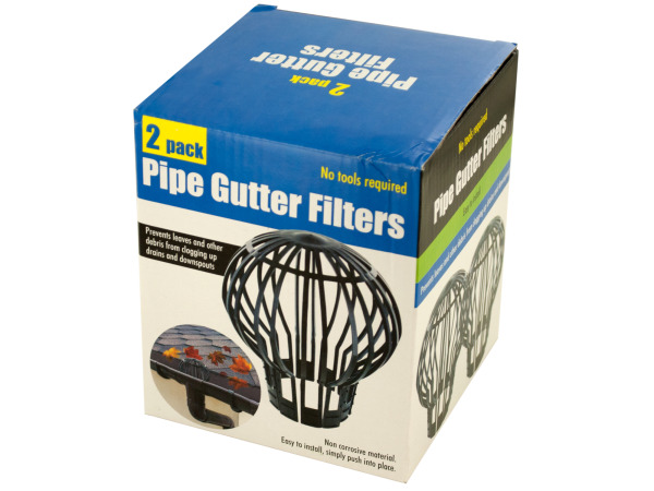 Case of 12 - Pipe Gutter Filters Set