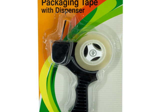 Case of 12 - Packaging Tape with Refillable Dispenser