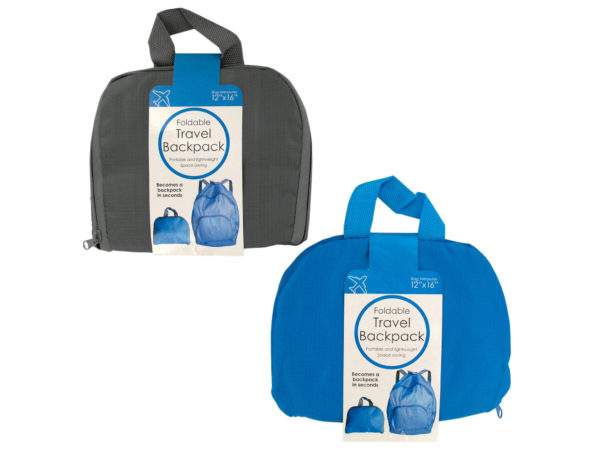 Case of 6 - Foldable Travel Backpack