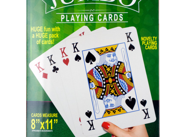 Case of 4 - Jumbo Novelty Playing Cards