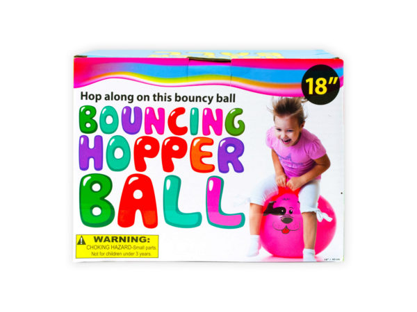 Case of 4 - Bouncing Hopper Ball with Dog Design