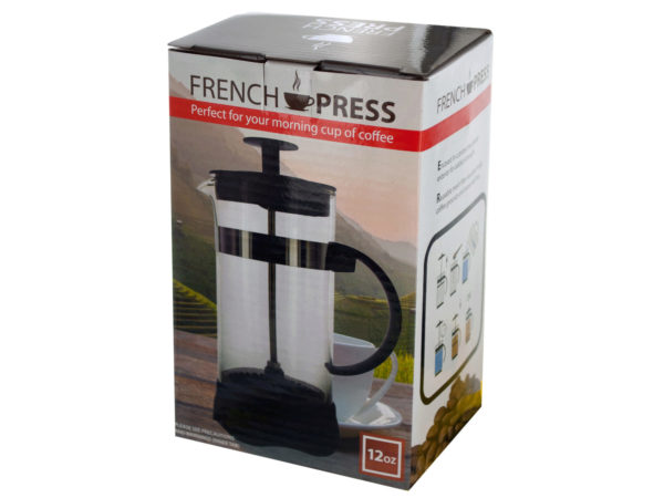Case of 4 - 12 oz. French Press Coffee Maker