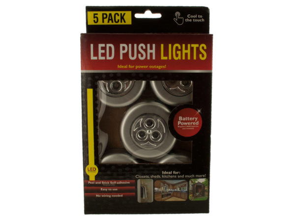 Case of 4 - LED Push Lights