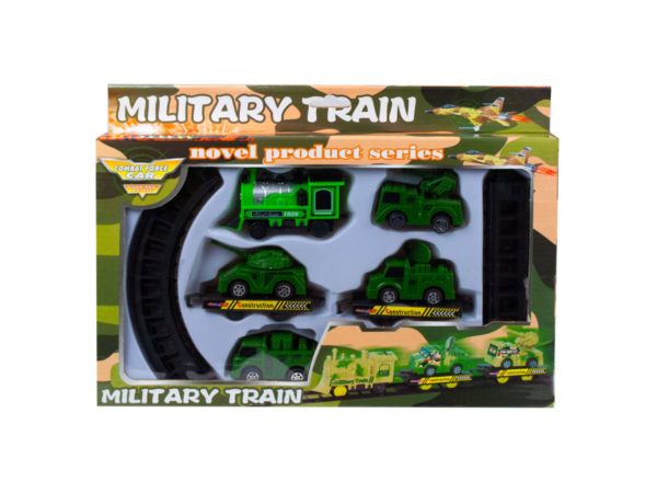 Case of 4 - Battery Operated Military Train with Rails