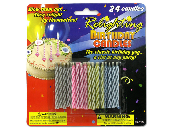 Case of 24 - Relighting Birthday Candles