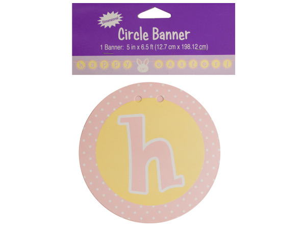 Case of 18 - Happy Easter Circle Banner