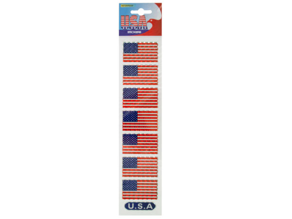 Case of 36 - USA Flag Stickers