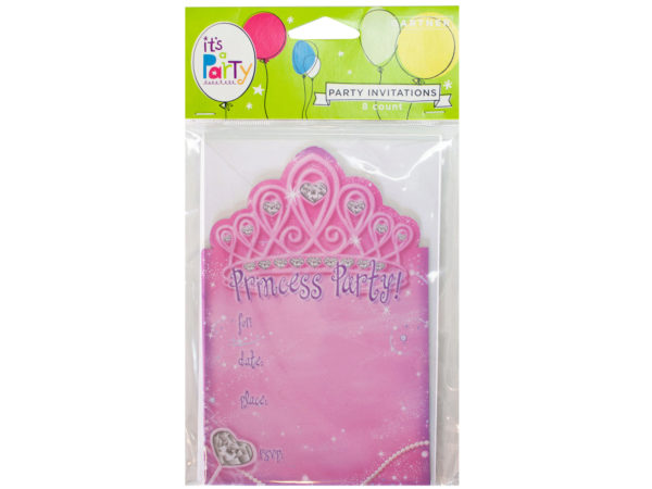 Case of 24 - 8 count princess invitations