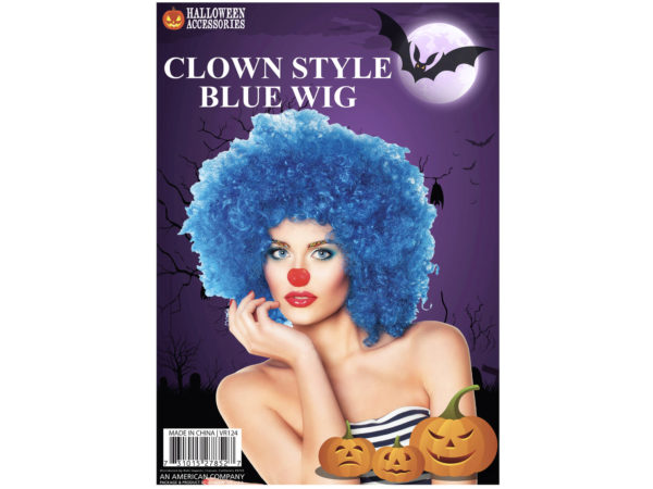 Case of 4 - Afro Wig-Blue